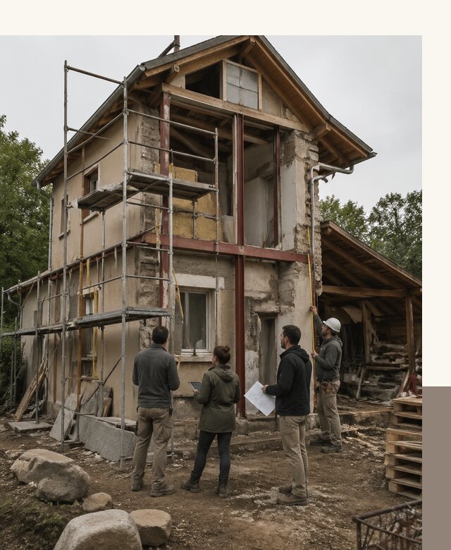 Реконструкция загородного дома под ключ в Новошахтинске от бюро