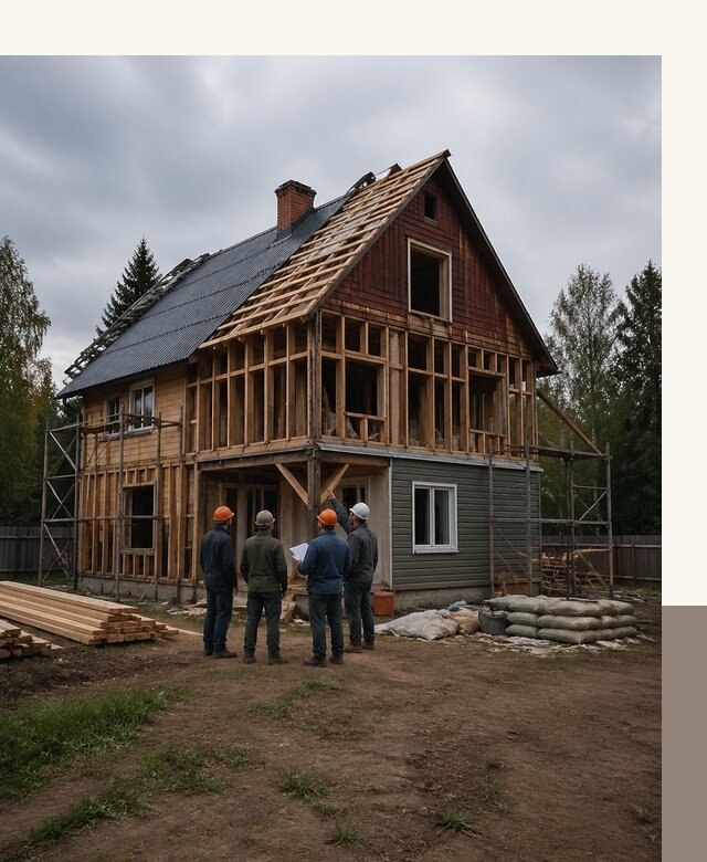 Реконструкция дачного дома в Новошахтинске под ключ с проектом