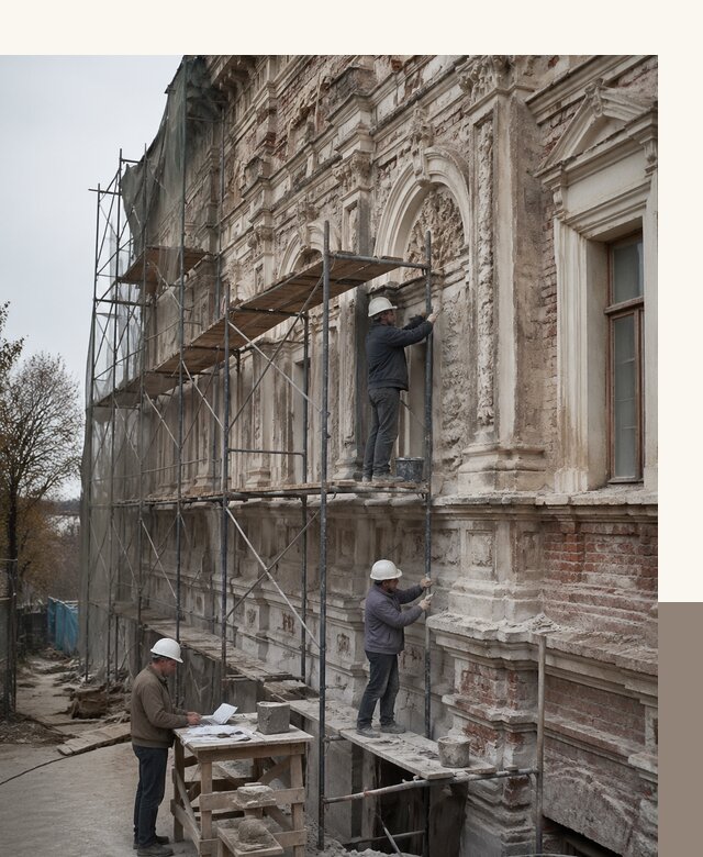 Реставрация объектов культурного наследия под ключ в Новошахтинске