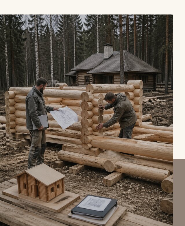 Проектирование и строительство домов из бревна в Новошахтинске